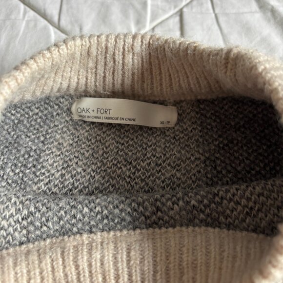 Oak + Fort Checkered Knit Sweater - Picture 2 of 2